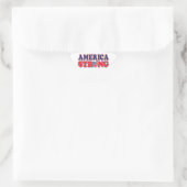 Amerika stark Stern-Aufkleber (Tasche)