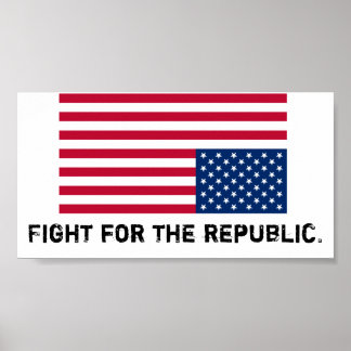 Amerika steht in Not, kämpft für die Republik. Poster