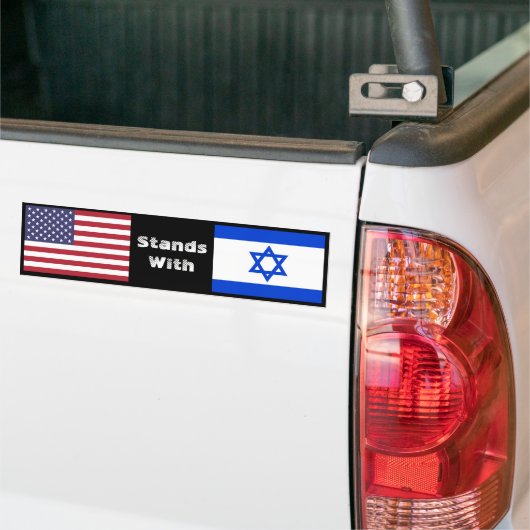 Amerika steht Israel gegenüber Autoaufkleber (Auf Lkw)