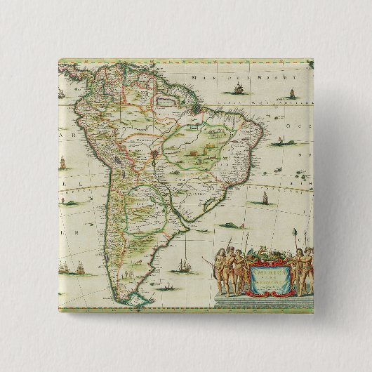 Amerika stellt Meridionalis, paginiert 93 'des Button (Vorderseite)