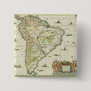 Amerika stellt Meridionalis, paginiert 93 'des Button