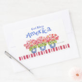 Amerika Sticker Gott segne Blume Pots (Umschlag)