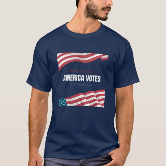 Amerika stimmt 2024 ab T-Shirt (Vorderseite)