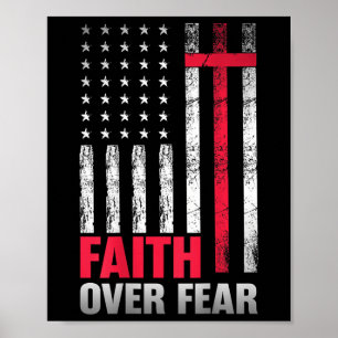Amerika stolz auf das T-Shirt Flag Vertrauen über Poster