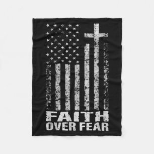 Amerika Stolz Uns Flagge Glaube Über Angst Christl Fleecedecke