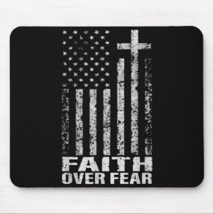 Amerika Stolz Uns Flagge Glaube Über Angst Christl Mousepad