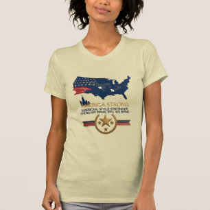 Amerika Strong - Eleganter Power, stilvoller Geist T-Shirt