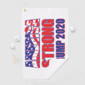 Amerika Strong - Trump 2020 Golfhandtuch (Insitu)