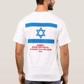 AMERIKA STÜTZT ISRAEL T-Shirt (Rückseite)