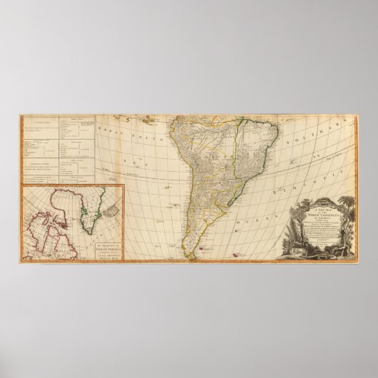 Amerika Süd Poster (Vorne)