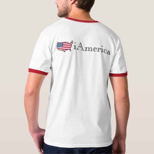 Amerika T-Shirt (Schwarz voll)