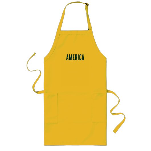 Amerika T-Shirt Lange Schürze (Vorne)