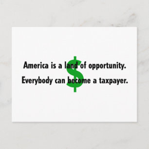 Amerika Taxpayer Postcard Postkarte