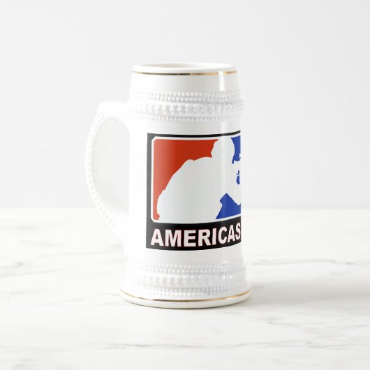 AMERIKA-TEAM BIERGLAS (Vorderseite Links)