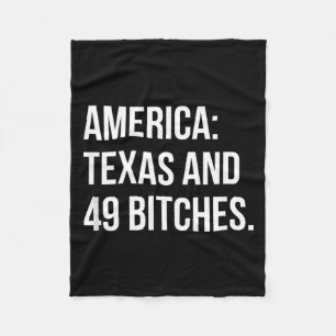 Amerika Texas und 49 Es  Fleecedecke