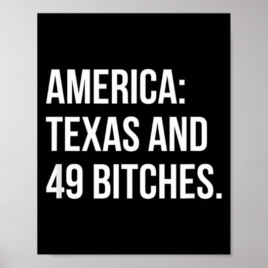 Amerika Texas und 49 Es Poster (Vorne)