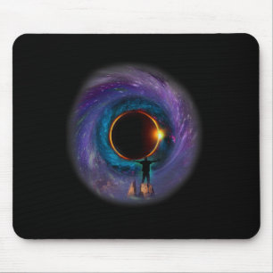 Amerika Totalität Frühling 4.08.24 Totale Sonnenfi Mousepad