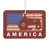 AMERIKA - Traktor FLAG Autolufterfrischer (Vorderseite)