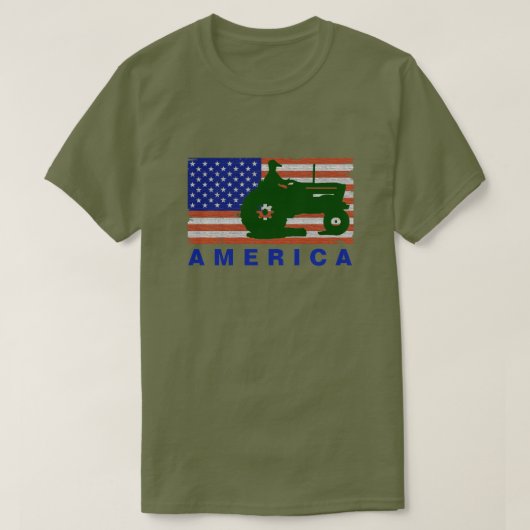 AMERIKA - Traktor FLAG-G T-Shirt (Design vorne)