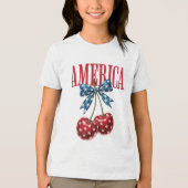 Amerika Tri-Blend Shirt (Vorderseite)