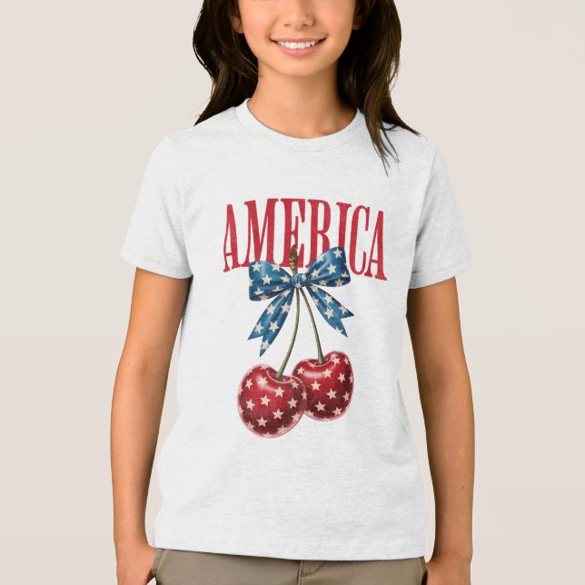 Amerika Tri-Blend Shirt (Vorderseite)