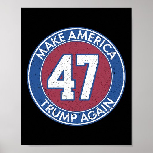 Amerika Trump Wieder 47 Poster (Vorne)