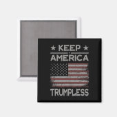 Amerika Trumpless - Anti Trump störte Amerika Magnet (Vorderseite/Rückseite)