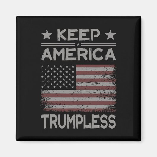 Amerika Trumpless - Anti Trump störte Amerika Magnet (Vorne)