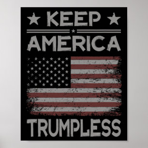 Amerika Trumpless - Anti Trump störte Amerika Poster