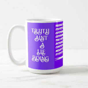 Amerika und die Wahrheit plündern eine Witzfigur Kaffeetasse