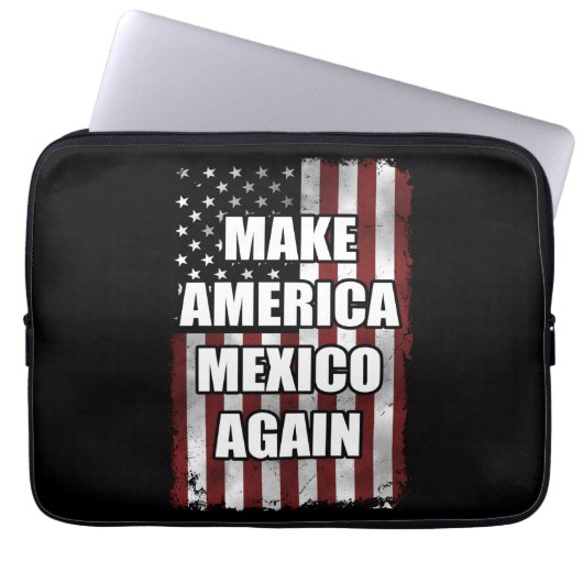 Amerika und Mexiko wieder Shirt | Funny Trump-Gesc Laptopschutzhülle (Vorderseite)