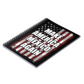 Amerika und Mexiko wieder Shirt | Funny Trump-Gesc Notizblock (Linke Seite)