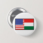 Amerika Ungarn Button (Vorne & Hinten)