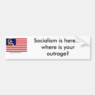 Amerika unter BHO, Sozialismus ist hier…. wo… Autoaufkleber