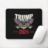 Amerika unterstützt amerikanische Flagge Trump 202 Mousepad (Mit Mouse)