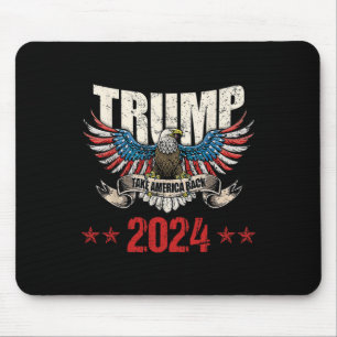 Amerika unterstützt amerikanische Flagge Trump 202 Mousepad