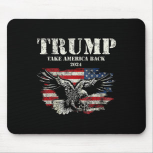Amerika unterstützt amerikanische Flagge Trump 202 Mousepad