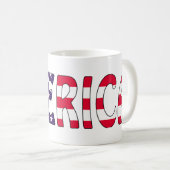 Amerika US Flagge Kaffeetasse (VorderseiteRechts)