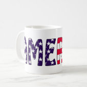 Amerika US Flagge Kaffeetasse (Vorderseite Links)