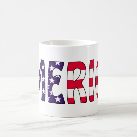 Amerika US Flagge Kaffeetasse (Mittel)