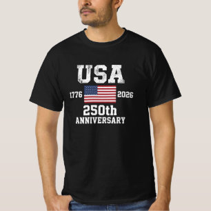 Amerika US-Flagge Patriotisch 250. Jahrestag USA T-Shirt