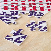 Amerika US Flagge Puzzle (Seite)