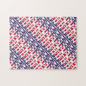 Amerika US Flagge Puzzle (Horizontal)
