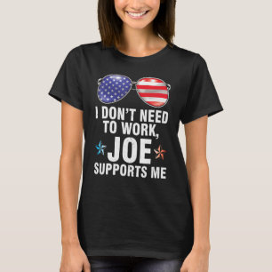 Amerika US-Flaggenbrillen, die ich nicht für Joe S T-Shirt