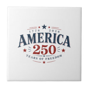Amerika USA 250., 250 Jahre Freiheit Fliese