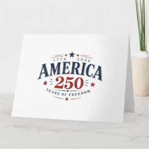 Amerika USA 250., 250 Jahre Freiheit Karte