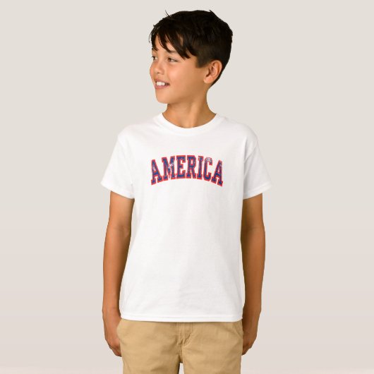 Amerika USA 4. Juli T-Shirt (Vorne ganz)