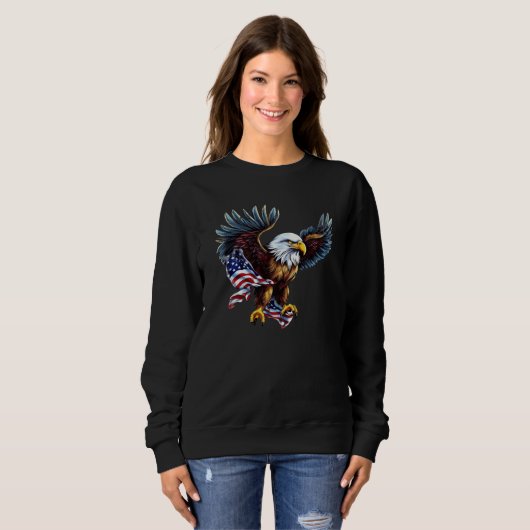Amerika USA Eagle Women's Sweatshirt (Vorne ganz)