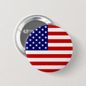 Amerika, USA-Flagge Button (Vorne & Hinten)