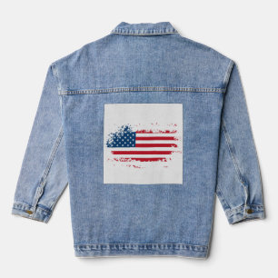 Amerika USA-Flagge Jeansjacke